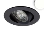 ISOLED 114886 LED Einbauleuchte Slim68 schwarz, rund 