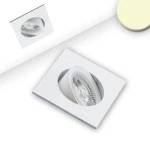 ISOLED 114928 LED Einbauleuchte Slim68 weiß, eckig 