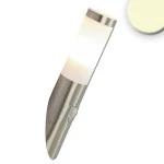 ISOLED 115011 Wandleuchte edelstahl, IP44, PIR 