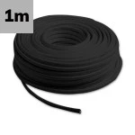 ISOLED 115754 Kabel Gummi ummantelt,schwarz, Meterware 