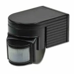 ISOLED 115801 PIR Bewegungsmelder schwarz, 230V 