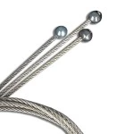 ISOLED 115803 Stahlseil mit Kugelkopf 1,5mm, 1,5m 