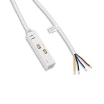 ISOLED 116776 Track48 Stromeinspeisung mit 200cm Anschlusskabel, weiß 