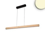 ISOLED 116838 LED Pendelleuchte RUNDLING, 1.2m, 35W, Holz/schwarz 