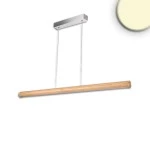 ISOLED 116839 LED Pendelleuchte RUNDLING, 1.6m, 45W, Holz/nickl 