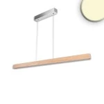 ISOLED 116847 LED Pendelleuchte PFETTE, 1.2m, 35W, Holz/nickel 