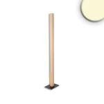 ISOLED 116851 LED Stehleuchte PFETTE, 1.4m, 32W, Holz/schwarz 