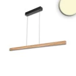 ISOLED 116853 LED Pendelleuchte RIFFL, 1.2m, 28W, Holz/schwarz 