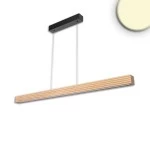 ISOLED 116855 LED Pendelleuchte RIFFL Up&Down, 1.2m, 47W, Holz/schwarz 