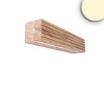 ISOLED 116857 LED Wandleuchte RIFFL Up&Down, 38cm, 12W, Holz/nickel 