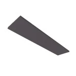 ISOLED 116907 Akustikabsorber H25 für Leuchtenrahmen 320x1500mm, anthrazit 