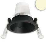 ISOLED 117124 LED Einbaustr. Back68, schwarz matt 