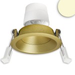 ISOLED 117126 LED Einbaustr. Back68, gold, rund 