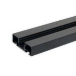 ISOLED 117158 Gardinenprofil Curtain10 ONE, schwarz RAL9005 