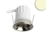 ISOLED 117250 LED Einbaustrahler BACK32, nickel geb. 