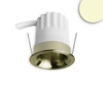 ISOLED 117254 LED Einbaustrahler BACK32, messing geb. 
