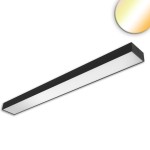 ISOLED 117368 LED Langfeldleuchte, 120x12cm, schwarz, 25 