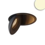 ISOLED 117373 LED Einbauleuchte Sphere schwarz/schwarz, 2700K 