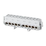 f-tronic 7110019 N-PE Klemme FIK, 2x5-polig, schraubbar 