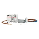 f-tronic 7110120 WP40R-Set, Schütz 40A 4pol., Plombierkappe, LS 6A 1pol., Relais 20A,20-11, inkl. Verdra 