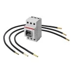 f-tronic 7110215 Verdrahtungssatz PV 10mm², l=450 mm, mit Hauptschalter, L1-L2-L3 (sw-sw-sw) 