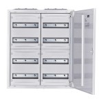 f-tronic 7110223 AP Feldverteiler FV2-4, 2-feldrig, 4r, 650x550x165mm 