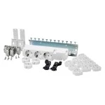 f-tronic 7110496 Medienvert. Ausbaupaket 1, STECKD3K, GK45, KKL, PATCH12, 6x RJ45 