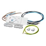 f-tronic 7110601 BKE-IL Kassette 63A 10mm², mit langer Zugangsleitung und, Anschlussklemmen 