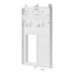 f-tronic 7110615 Zählertrageplatte 5, ZSZTP-5L links offen 