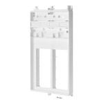 f-tronic 7110616 Zählertrageplatte 5, ZSZTP-5O beidseitig offen 