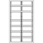 f-tronic 7110714 Verteilerschrank VS2-6-RK, 2-feldrig, 6r, Reihenklemmen, 950x550x210mm 