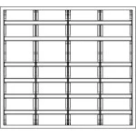 f-tronic 7110716 Verteilerschrank VS4-6-RK, 4-feldrig, 6r, Reihenklemmen, 950x1050x210mm 