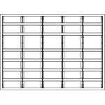 f-tronic 7110717 Verteilerschrank VS5-6-RK, 5-feldrig, 6r, Reihenklemmen, 950x1300x210mm 