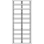 f-tronic 7110724 Verteilerschrank VS2-8-RK, 2-feldrig, 8r, Reihenklemmen, 1250x550x210mm 