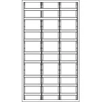 f-tronic 7110730 Verteilerschrank VS3-9-RK, 3-feldrig, 9r, Reihenklemmen, 1400x800x210mm 