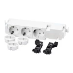 f-tronic 7111150 Steckdose STECKD3K, für Komm.-Felder, inkl. Halterungsset 