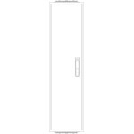 f-tronic 7120526 Leergehäuse ZF111, IP54, H=1100mm, B=300mm 