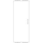 f-tronic 7120537 Leergehäuse ZF142, IP54, H=1400mm, B=550mm 