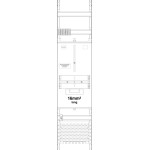 f-tronic 7141314 Zählerfeld Z1B-16LAPZ,H=1350mm, 1-feldrig,1-3.HZ 16mm² l.Kabel, APZ inkl. APL 