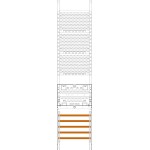 f-tronic 7141666 Kommunikationsfeld KX7RFZS, 1-feldrig, H=1050mm, RfZ-Platz, SaS 5-polig 