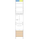 f-tronic 7142027 Zählerfeld VZ5, 1-feldrig, H=1200mm, 1-3.HZ, Vert. 2r 