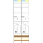 f-tronic 7143006 Zählerfeld ER29-16, 2-feldrig, H=1350mm, 2-eHZ 16mm², 2 Res. 