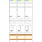 f-tronic 7143007 Zählerfeld ER39-16, 3-feldrig, H=1350mm, 3-eHZ 16mm², 3 Res. 