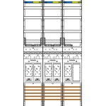 f-tronic 7143017 Zählerfeld E219ER9, 3-feldrig, H=1350mm, 5-eHZ, 1 Res. 