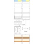 f-tronic 7143020 Zählerfeld E19VR6, 2-feldrig, H=1350mm, 2-eHZ, 1 TRE 