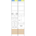 f-tronic 7143070 Zählerfeld E19VR6-HSP, 2-feldrig, H=1350mm, 2-eHZ, 2 HSP, 1 TRE 