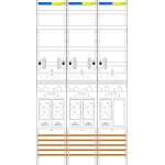 f-tronic 7143117 Zählerfeld E219ER9-HSS, 3-feldrig, H=1350mm, 5-eHZ, 5 HSS, 1 Res. 