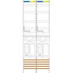 f-tronic 7143152 Zählerfeld ER29DS, 2-feldrig, H=1350mm, 2-eHZ mit DS, 2 Res. 