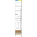f-tronic 7143172 Zählerfeld ER9LDS-PV,1-feldrig, H=1350mm,1-eHZ mit DS, Kaskade, 1 HSP, 1 Res. 