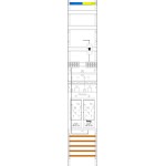 f-tronic 7143176 Zählerfeld E19DS-10-10L-PV, 1-feldrig, H=1350mm, 2-eHZ, mit DS, Kaskade, 1 HSP 